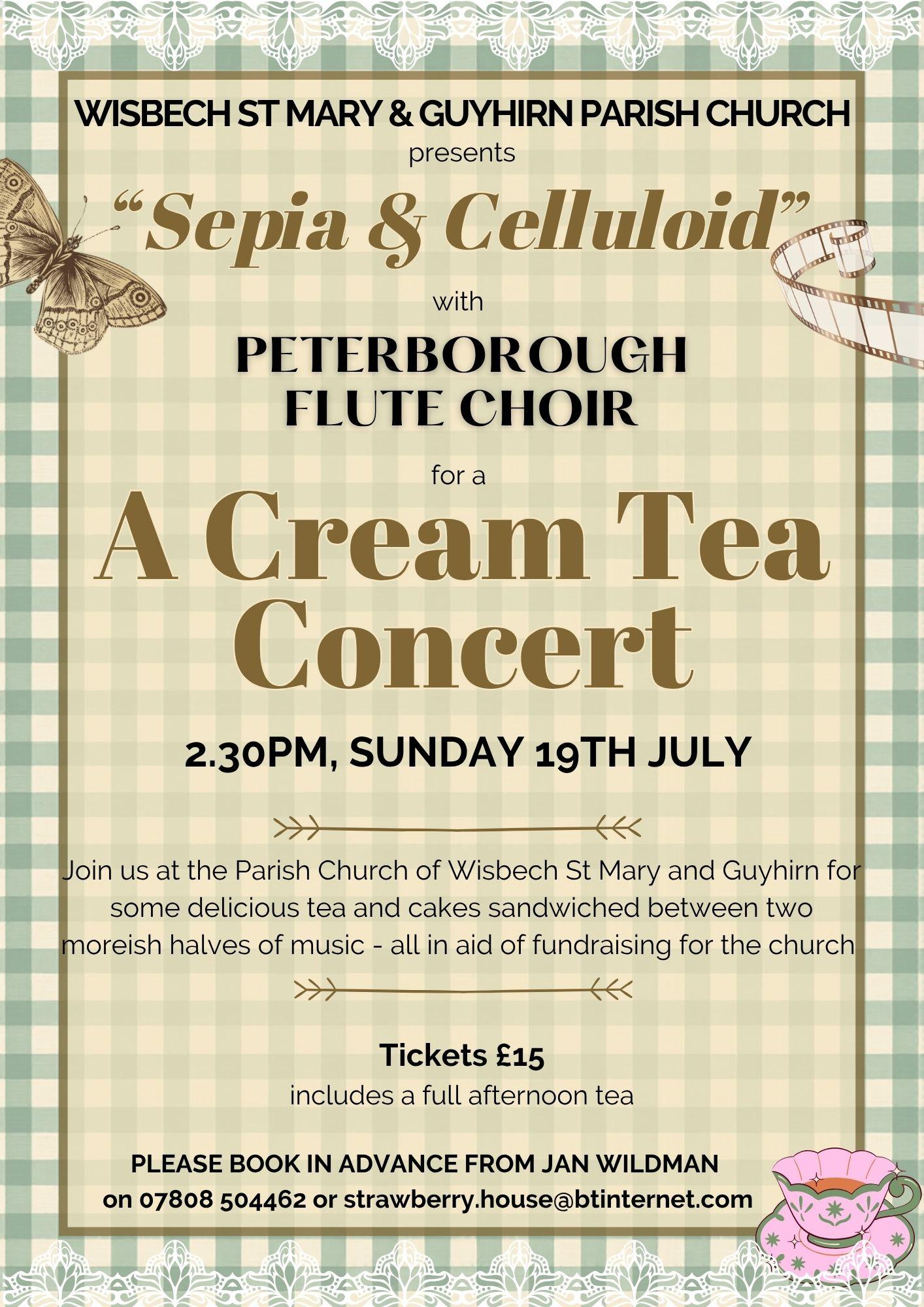 Sepia and Celluloid - An afternoon tea concert